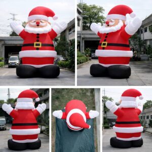 Large Inflatable Countdown Santa for Christmas Decoration